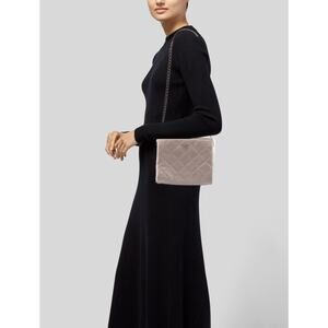 Kate Spade Emerson Place Quilted Leather Shoulder Bag Chain Crossbody Taupe